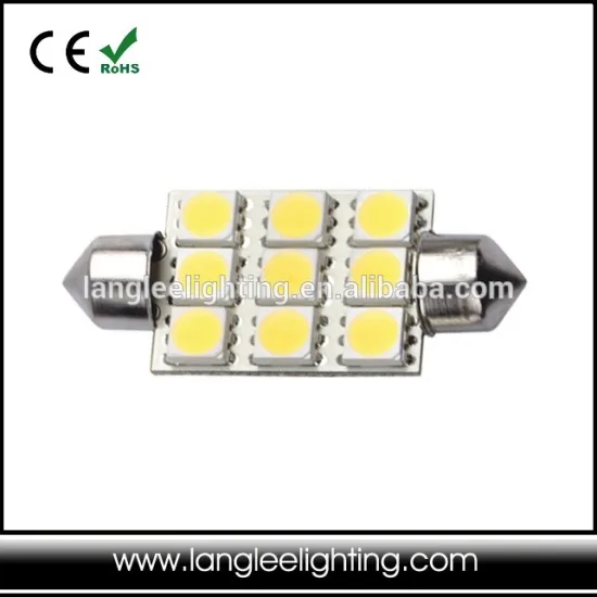 LED Festoon Lighting 10-30V 1.8W 9SMD 5050 WARM WHITE For Boat and RV