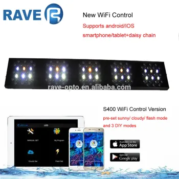 1.5m Length S400 Plus Android IOS System WiFi Control Aquarium LED Lighting for Coral Reef