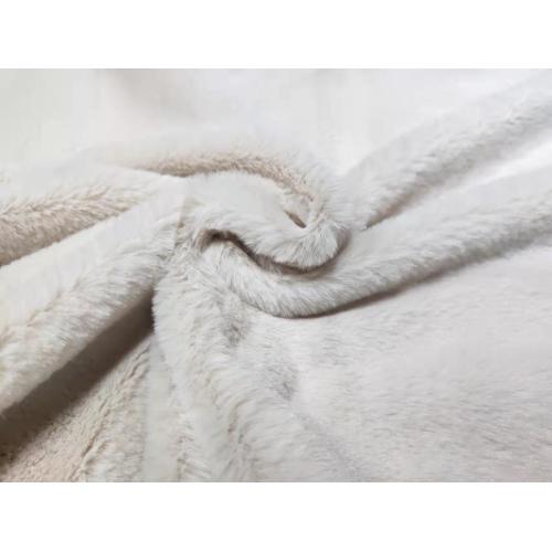 Tissu à tricot à toison à toison PV 100% polyester (semblable à un lapin)