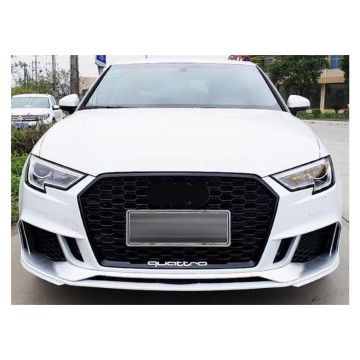 Materiale PP Parti di auto larghe Sistema del corpo automatico per aggiornamenti Audi A3/S3 a RS3 2014-2022 Burmale anteriore con kit griglia
