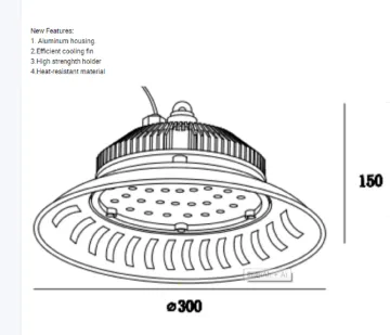 Warehouse Gymnasium Waterproof UFO High Bay Light