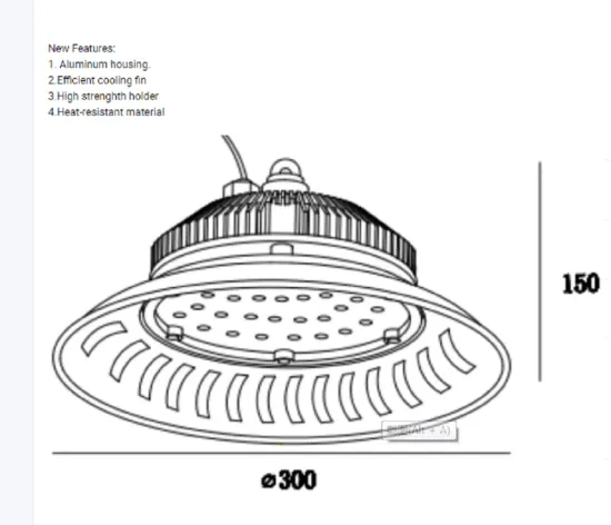 Warehouse Gymnasium Waterproof UFO High Bay Light