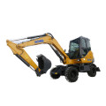 Excavadora hidráulica XCMG mini rueda de 6 toneladas tipo XE60WA