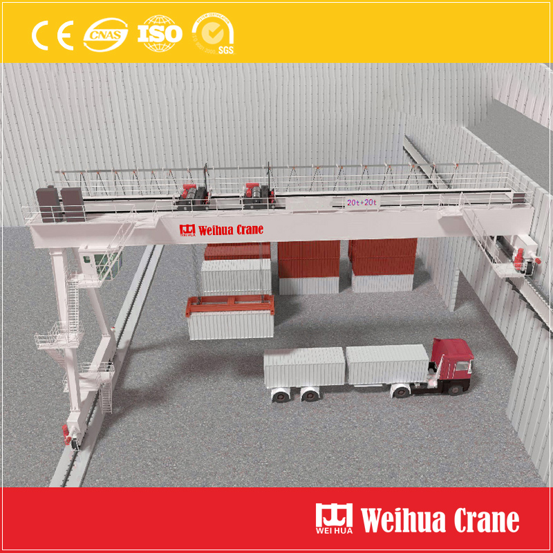 Double Girder Semi Gantry Crane Container