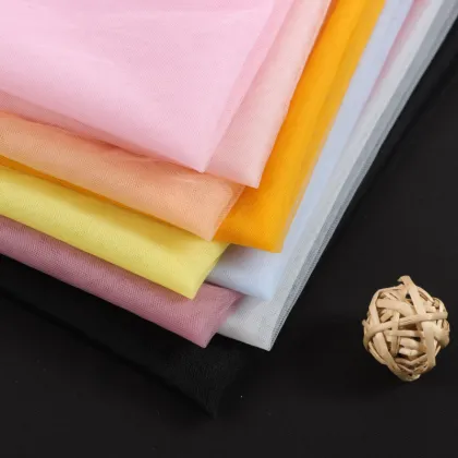 Multi Colors 100% Nylon Mesh Textile