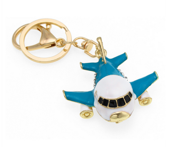 Design Keychain Pendant Sky Plane Fashion Keyring