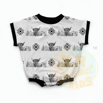 Bamboo Short Sleeve Jumpsuit Romper for Kids: Newborn Baby Boy Girl Summer Pajamas