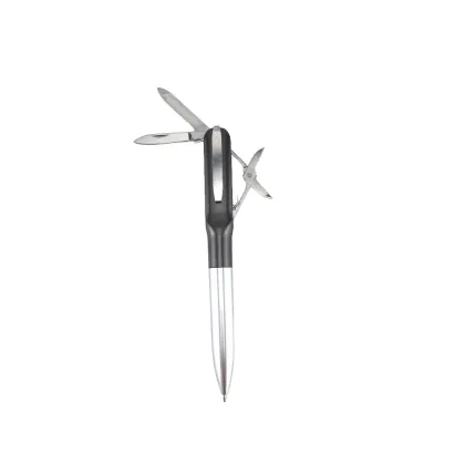 Promotional Multi-Functional Swiss Army Knife Scissor Pen Novelty Ballpoint Pens for Logo Use for Gifts