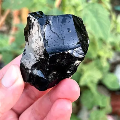 Original Black Obsidian Natural Crystal Gemstone Rough Mineral Stone