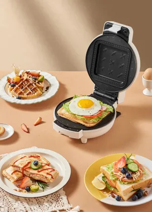 Multifunctional Electric Waffle Baker: A Versatile Breakfast Machine for Home Use
