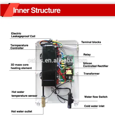 Portable electric instant water heater