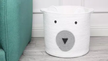 Cute Bear Decorative Functional Clothes Storage Baskets