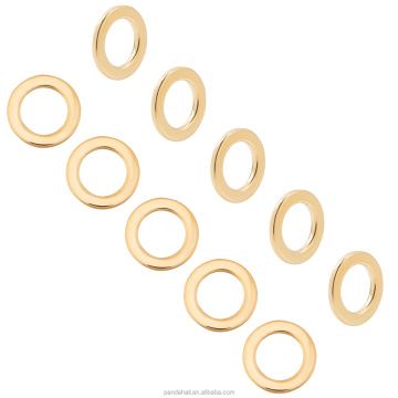 Get 20pcs 14mm Golden Linking Rings with Free Shipping at Pandahall