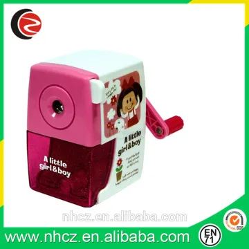 Stationery Pink Plastic Pencil Sharpener