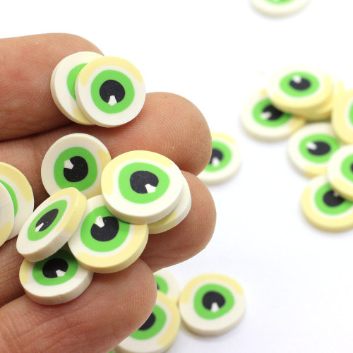 Πολύχρωμο Cartoon Eyes Polymer Clay Slice Ultra Light Clay Slice For DIY Handmade Re-ment Dessert Decoration Accessories