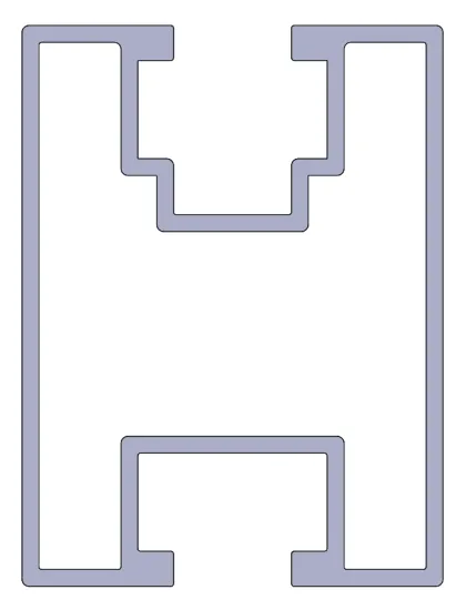 Solar Cell Aluminum Guideway-01