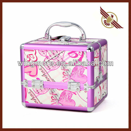 Aluminum Cosmetic storage box,makeup box caseWM-307