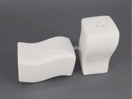 white porcelain spice, salt and pepper shakers