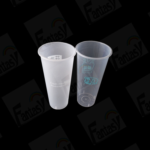 Logotipo personalizado Plástico descartável Cups de injeção de PP fosco