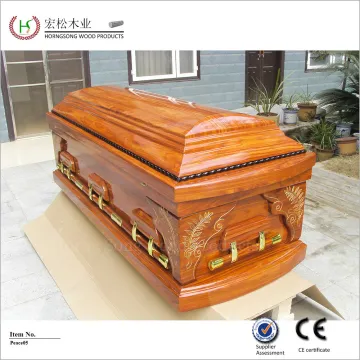 western style bamboo coffin for the dead