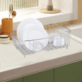 kitchen chrome plated metal dish drying rack