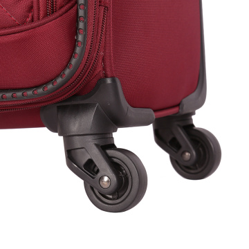 High quality waterproof soft TSA-lock trolley luggage