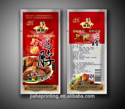 OEM printed vacuum snack food package bags