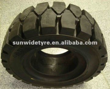 650-10 200/50-10 carretilla elevadora del neumatico solido blanco