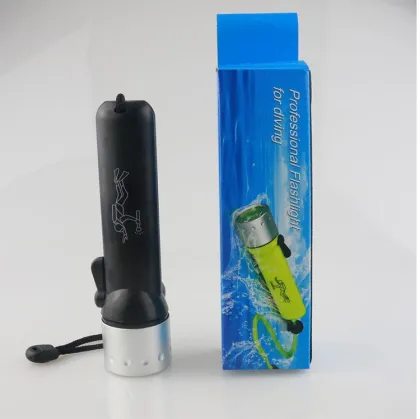 LED Waterproof Rechargeable 4xAA Battery Diving Torch ABS Flashlight