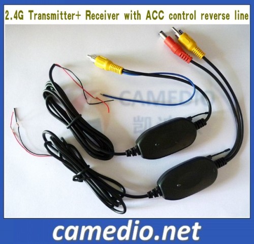 2.4GHz DVD Wireless Syetem with Acc Reverse Control Line Wireless Transmission Between Rearview Camera and Car Monitor