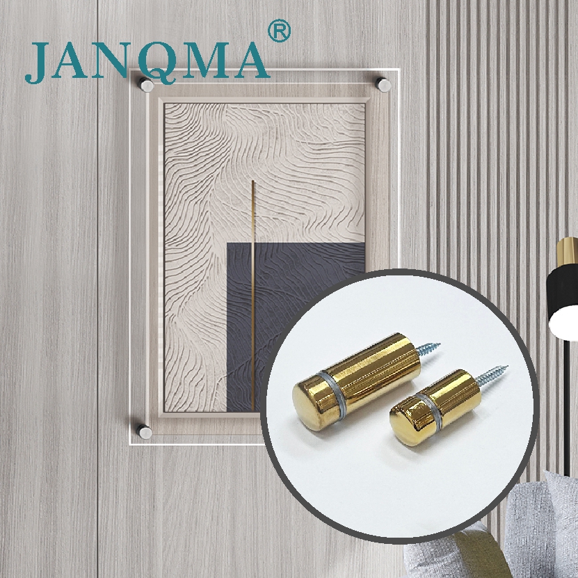 Thick hat  Advertising screw  gold Thick hat sign standoff screw