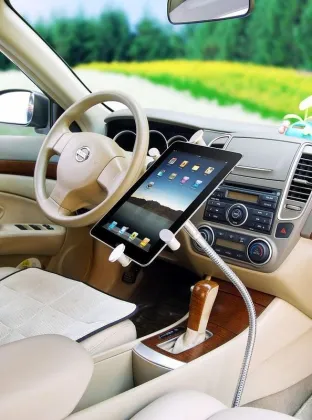 Clamp Gooseneck Tablet Mount Holder For 7" ~ 10" Tablet Ipad , Galaxy Tab , Kindle Fire Hd