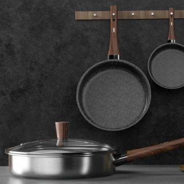 Quick Cooling Stainless Steel Frying Pan with Heat-Resistant Handle