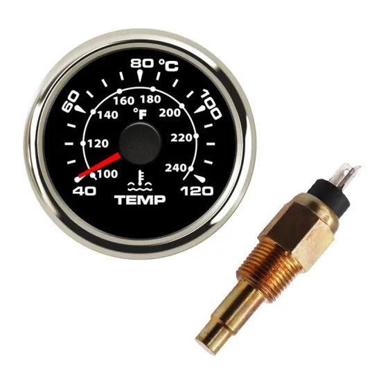 Automotive Water Temp Meter 40~120 Celsius 7 color Temperature Indicator for Auto Car Motorcycle Thermometer With Sensor