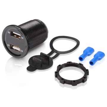5V/3.1A 4.2A Dual USB Car Charger with LED Voltmeter for Fast Charging