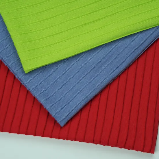 Siro Polyester Jacquard Sweater Knitting Fabric Brocade