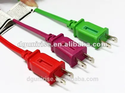 United States fused plug power cord