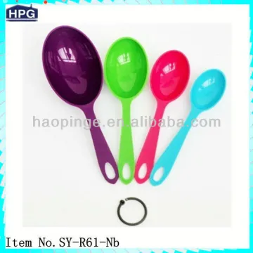 Colored Plastic Measuring Cup and Spoon Set