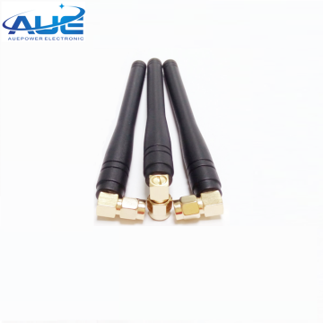 50mm White Black Rubber Antenna with SMA Male Connector for WiFi 2400-2483MHz 2dBi