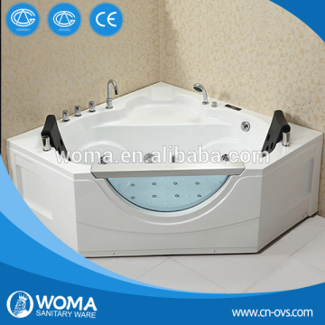 Q368N Two Persons Acrylic Massage Bathtub with Air bubble and Digital Control Panel, Free Shipping