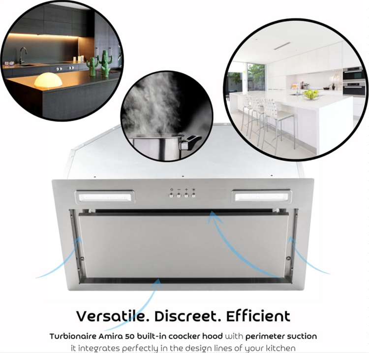 Built In Kitchen Extractor Fans Built-in Ductless Kitchen Exhaust Fan With Baffle Filters, High Quality ...