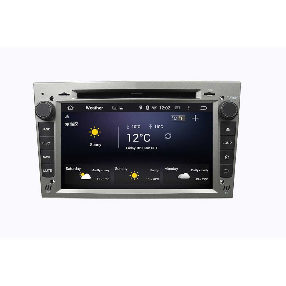 Silver Opel car dvd player for MERIVA 2006-2011