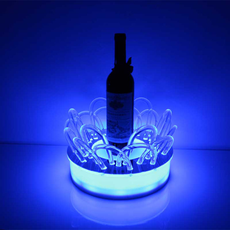 A 3wi0007 Custom Small Lucite Wine Bottle Holder