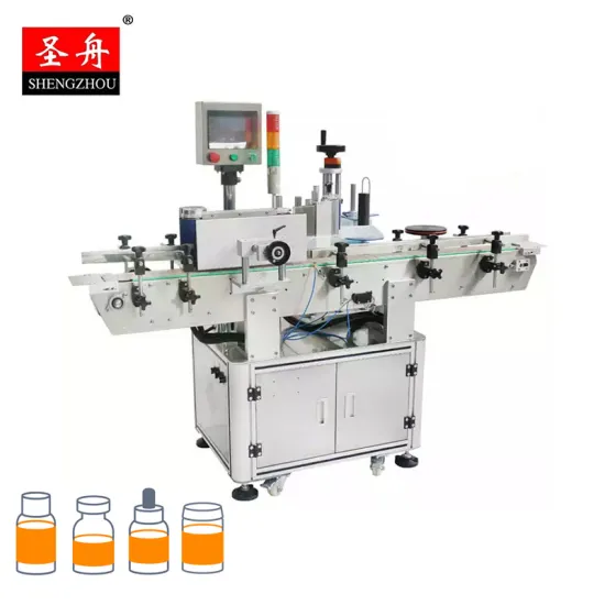 Automatic Round Bottle Sticker Labeling Machine for Glass Jars, Cans, and Wine Bottles