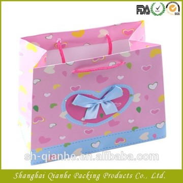 paper gift bag with bow