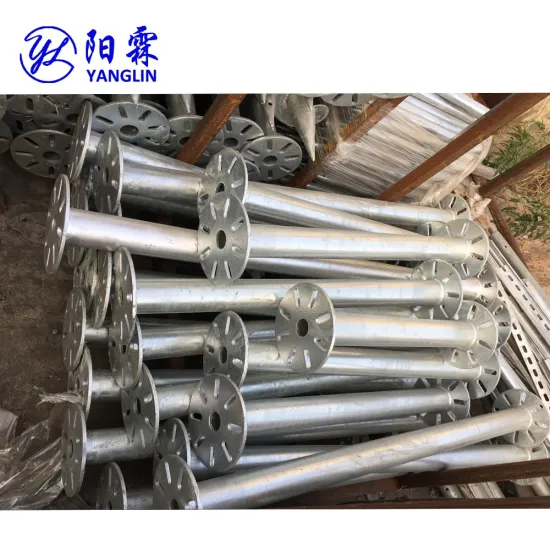 Solar Galvanized Helical Anchor Ground Screw Pile