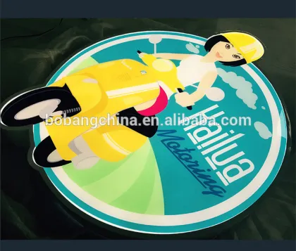 Famous brand LOGO advertising vacuum formed acrylic embossing light box