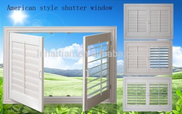 Commercial desing PVC shutter windows with good ventilation and soundproof