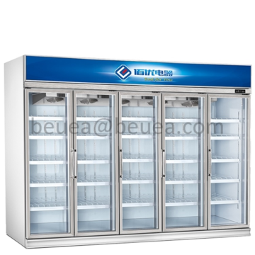 Pepsi Embraco Compressor Glass Door Fridge Freezer