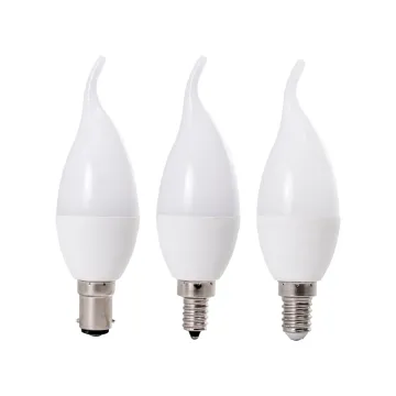 5W LED Flame Candle Light Bulb - E12 E14 B15, Dimmable 110V/220V, Cool/Warm White 3000K/4000K/6000K, 2835 SMD Lights for Home Lighting